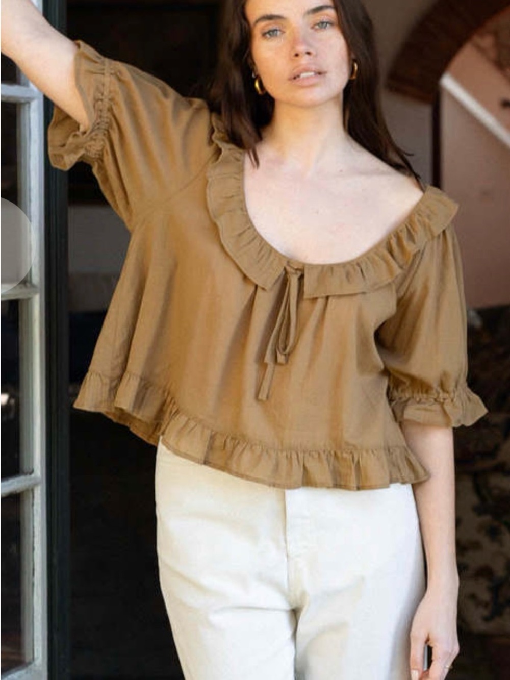 Harly Jae Doll Blouse in chestnut S/M